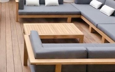 Divani: Sofa Outdoor Lounge Gartensofa Teakholz Gartenmöbel Couch – Nuovo e nell'imballaggio originale da Daisendorf venduto da Wohn-Kult 3