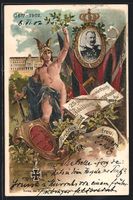 Litho Ganzsache PP27C16 /01: Wilhelm II.