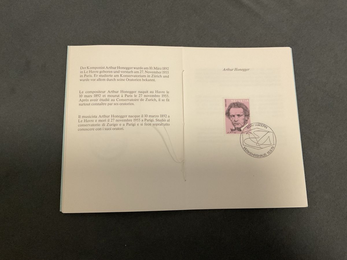Libri: PTT Broschüre Arthur Honegger Thomas Mann 9er Set – Usato da Dagmersellen venduto da raf_2bxh