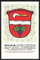 Rickenbach, Wappen auf Weintrauben-Ornam