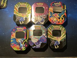 Pokémon, lot de 6 Pokebox vides 