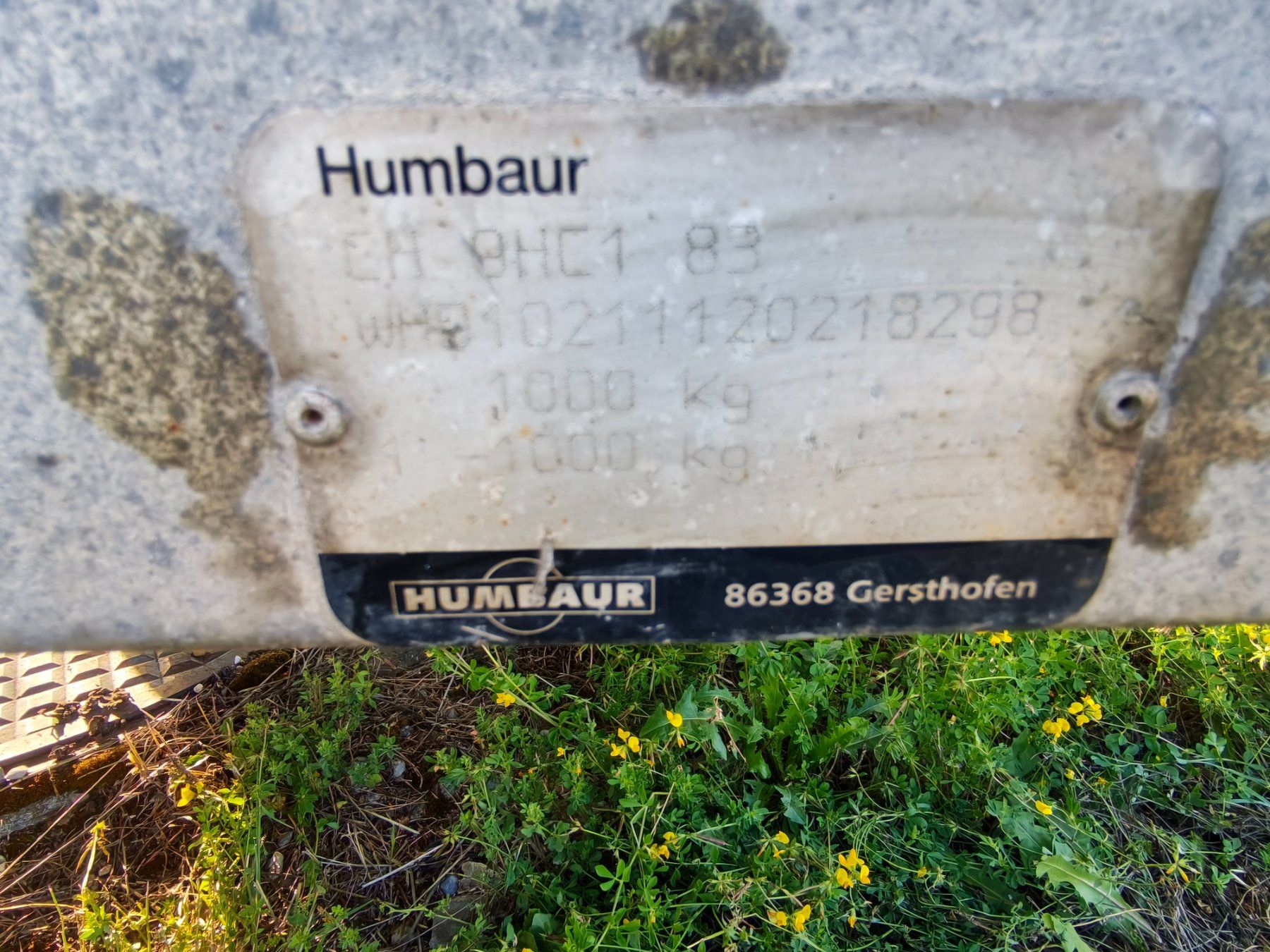 Humbaur Rimorchi: Anhänger 1000Kg MFK Bereit – Usato da Lengnau BE venduto da turbostef 5