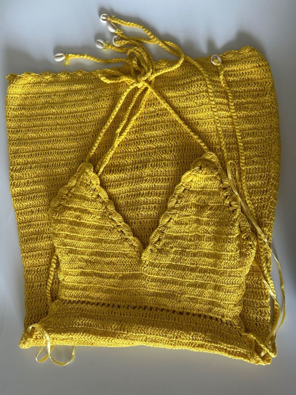 Vestiti: Gehäkeltes Kleid, gelb – Nuovo (secondo la descrizione) da Frauenfeld venduto da isa_9cy7 1