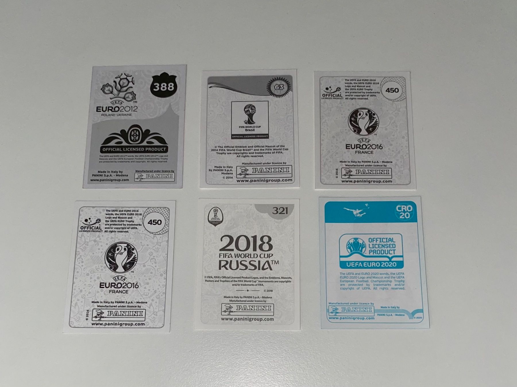 Panini Carte collezionabili: 6 Panini Bilder Rakitic Kroatien EM & WM – Usato da Hergiswil LU venduto da FcMalkov 1