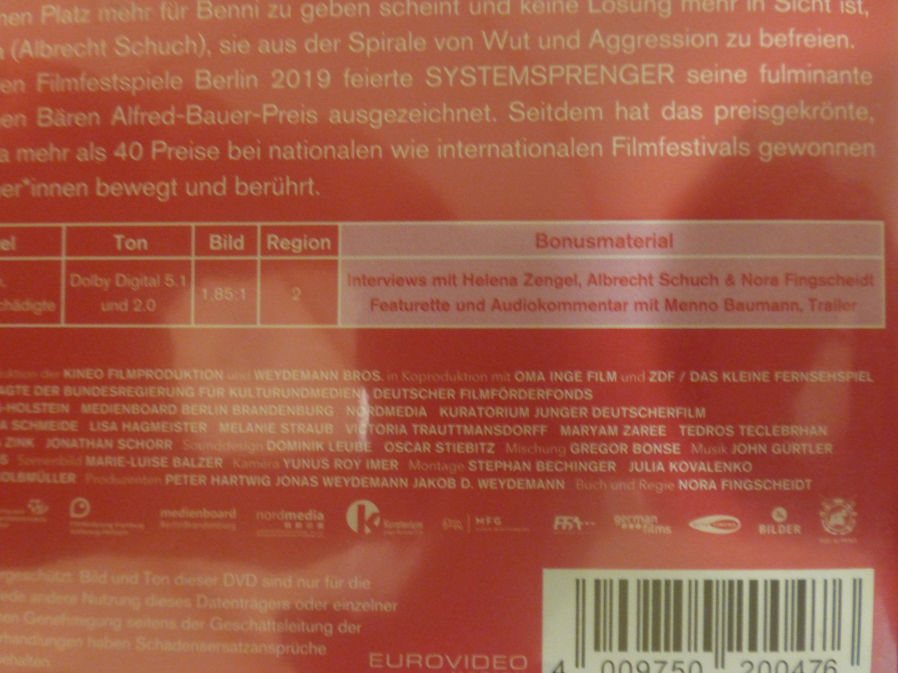 Tutti i DVDs: Systemsprenger DVD – Usato da Zumikon venduto da psisound 4