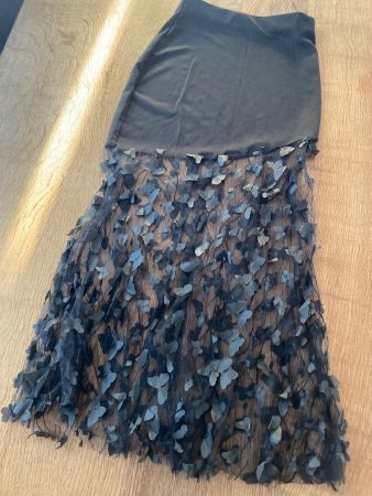 ROCK/JUPE GR.36/S speziell chic schwarz / Tüll Schmetterling