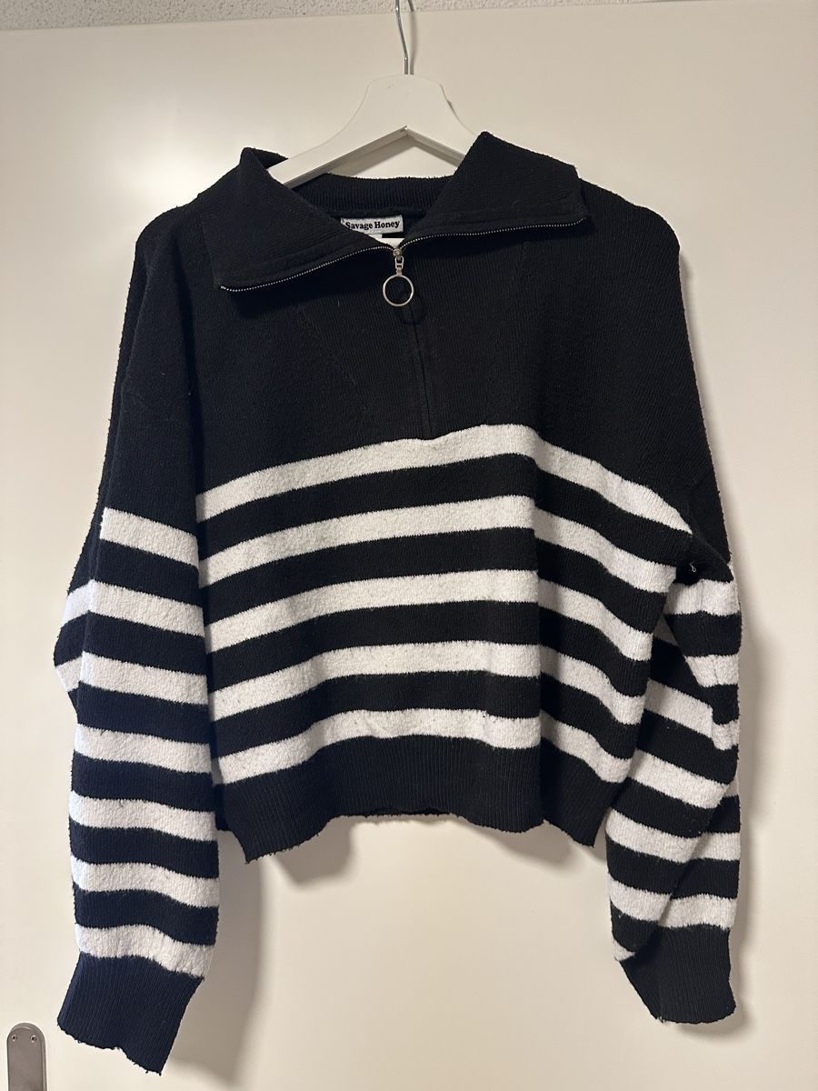 Maglioni & Felpe: Savage Honey Pullover schwarz weiss Gr. L – Usato da Reinach BL venduto da Alles_muss_weg00