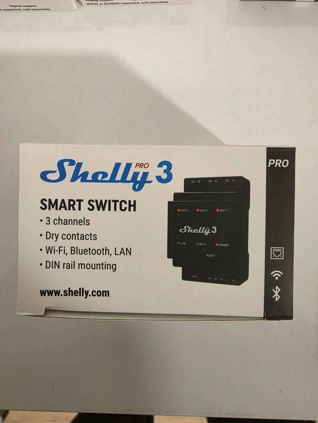 Shelly Schalter: Shelly Pro 3 Smart Switch - Neu & OVP - WLAN, Bluetooth – Neu und originalverpackt aus Basel von din_ln2r