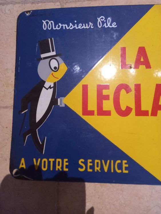 La Pile Leclanché plaque émaillée doubleface Kaufen auf Ricardo