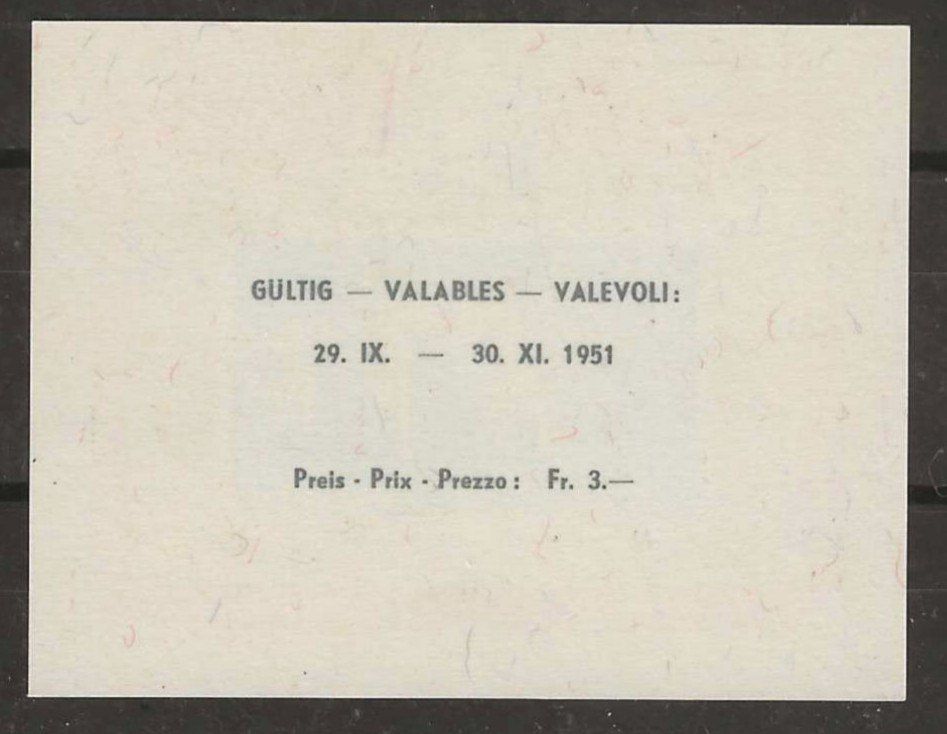 Tous les timbres: 1951 : Lunaba Block W32 - postfrisch ** – Neuf (Voir description) à Gümligen par Geniusbuy 1