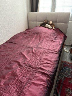 Letti: Boxspringbett 1.20 m breit beige mit Bettkasten – Usato da Samstagern venduto da Jenny4678