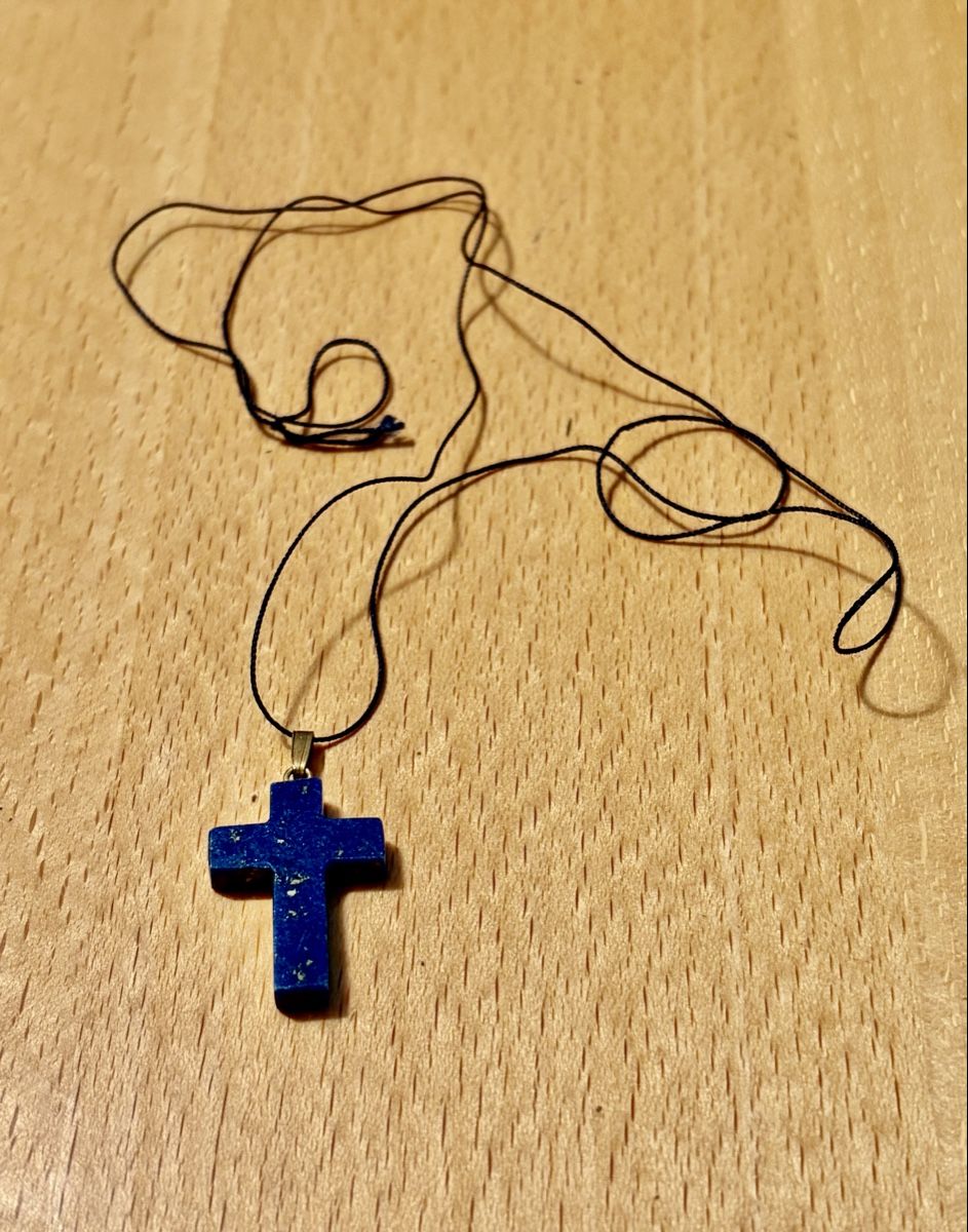 Anhänger: Lapis Lazuli Kreuz Anhänger – Neu (gemäss Beschreibung) aus Erlenbach ZH von Ritschly 2