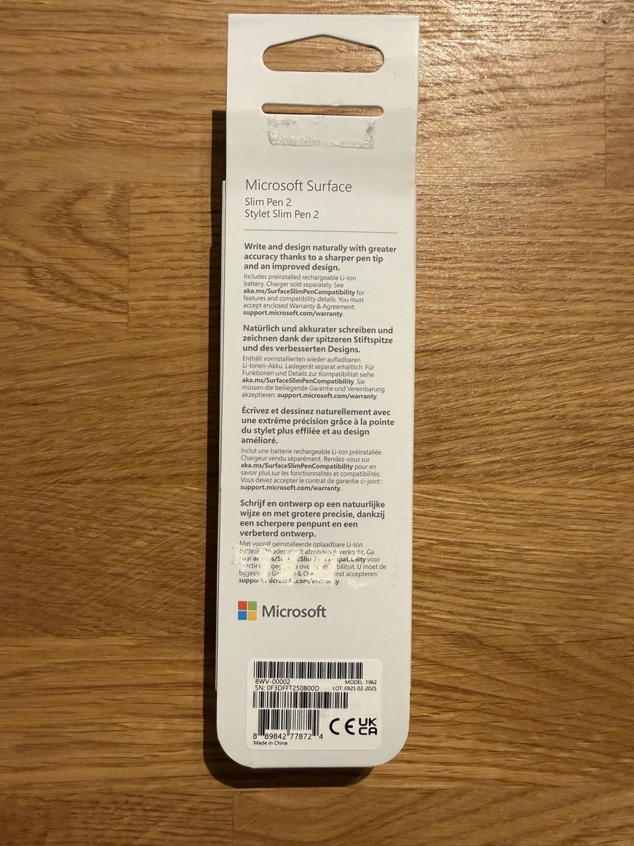 Microsoft Penna & Evidenziatori: Microsoft Surface Slim Pen 2 Eingabestift Schwarz Neu – Nuovo (secondo la descrizione) da Amriswil venduto da sim_nlb6 1