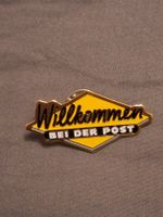 Pin Willkommen bei der Post gelb guter Zustand