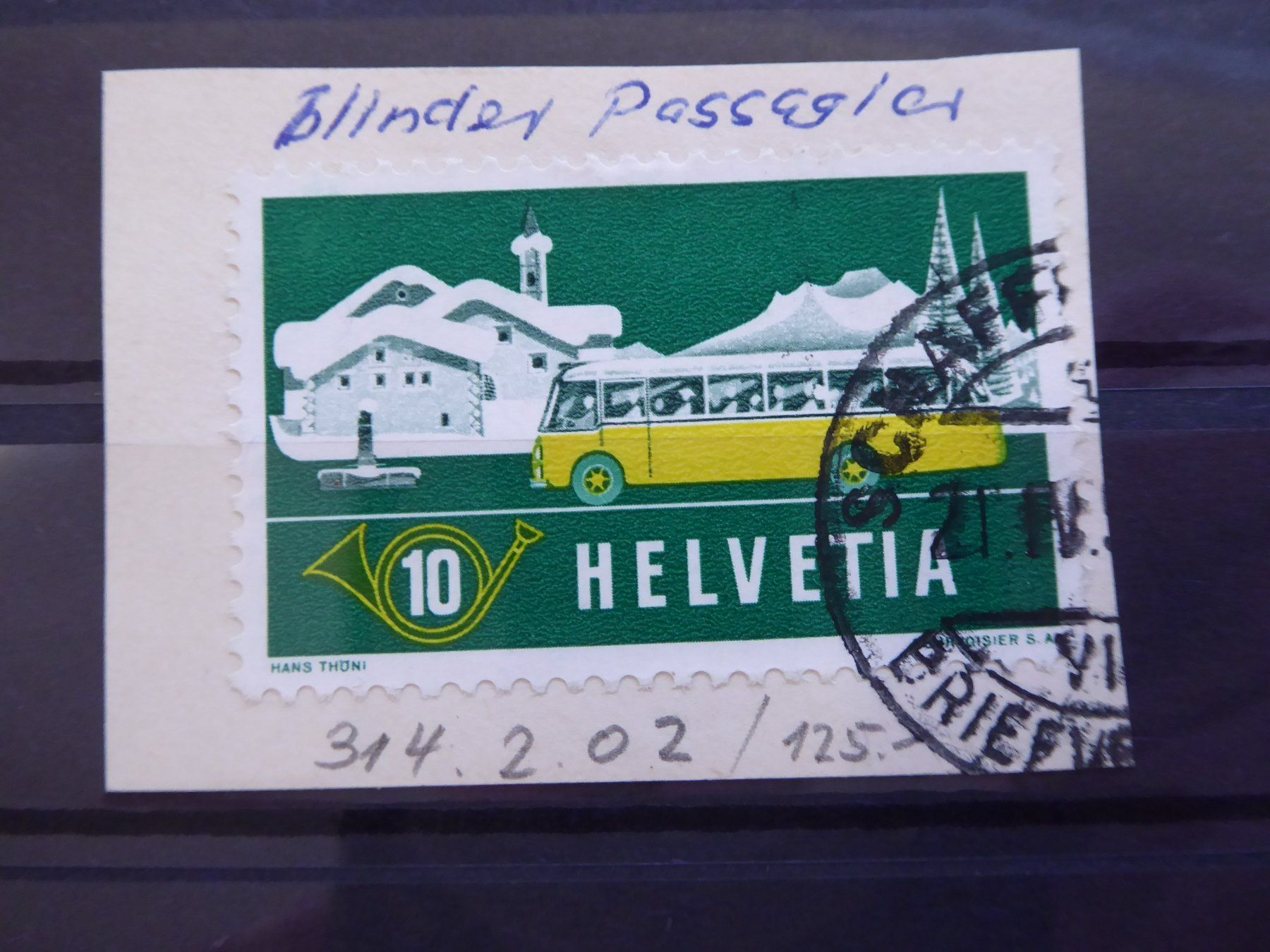 Tous les timbres: Blinder Passagier – D'occasion à Rothrist par swisstools