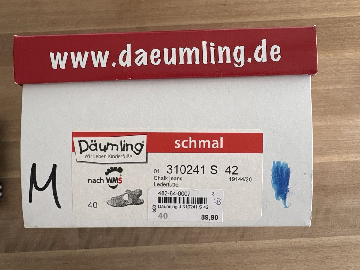 Scarpe per ragazze: Sandalen Däumling, Grösse 40, Lederfutter – Usato da Derendingen venduto da alexDe 3