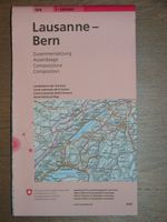 Landeskarte Lausanne-Bern 1:100'000 swisstopo