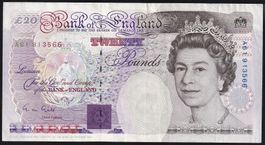 England 20 Pounds 1991