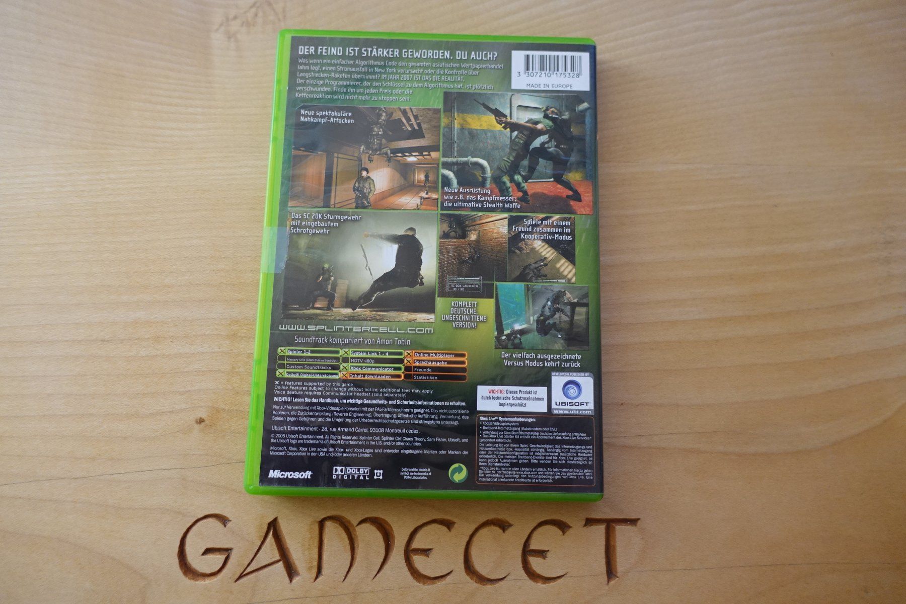 Microsoft Jeux: Tom Clancy's Splinter Cell: Chaos Theory – D'occasion à Steinach par Gamecet 2