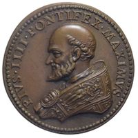 Pius IV. 1559-1565, AE-Medaille o.J. (18.Jhdt.)