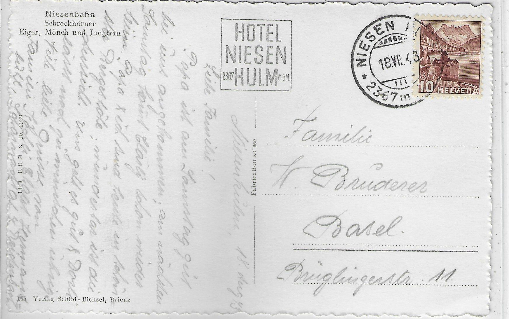 Cartoline postali: Niesenbahn – Usato da Ettingen venduto da Kartenplanet 1