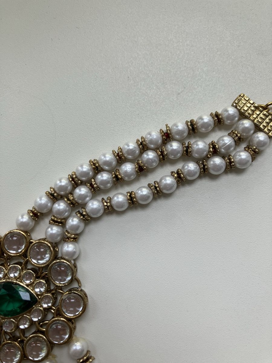 Catenine: Collier indù bigiotteria perle e pietre – Nuovo e nell'imballaggio originale da Genestrerio venduto da sil_gvq6 2