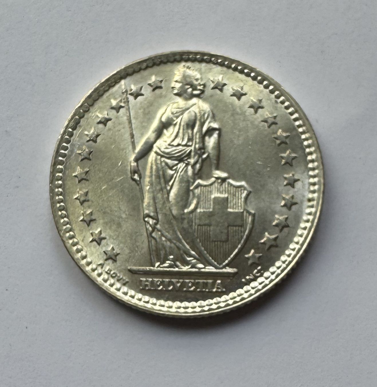 Alle Münzen: 1958 2 Franken unz/stgl – Neu (gemäss Beschreibung) aus Kirchberg SG von Helveticus00 1