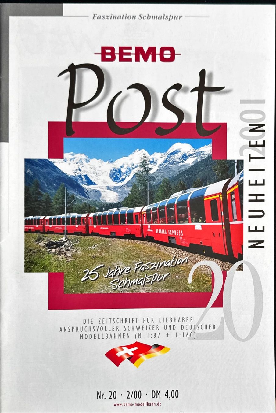 Documenti: Bemo Post Nr. 20 - Neuheiten 2001 – Usato da Winterthur venduto da Sawomiju