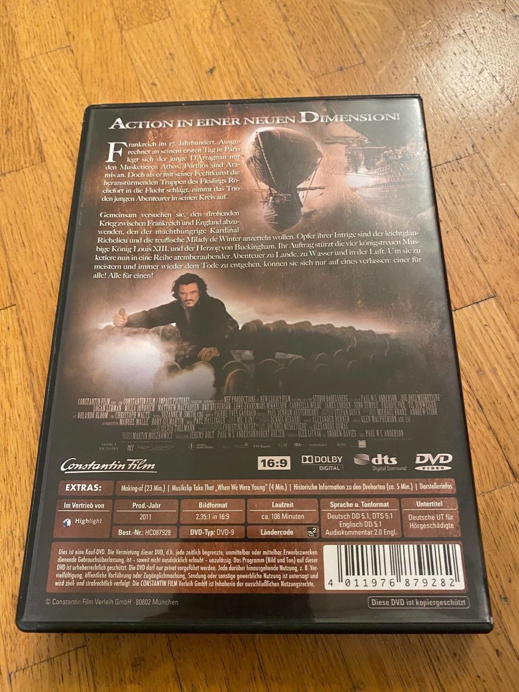 Tutti i DVDs: DVD Drei Musketiere – Usato da Zürich venduto da Gobble 1
