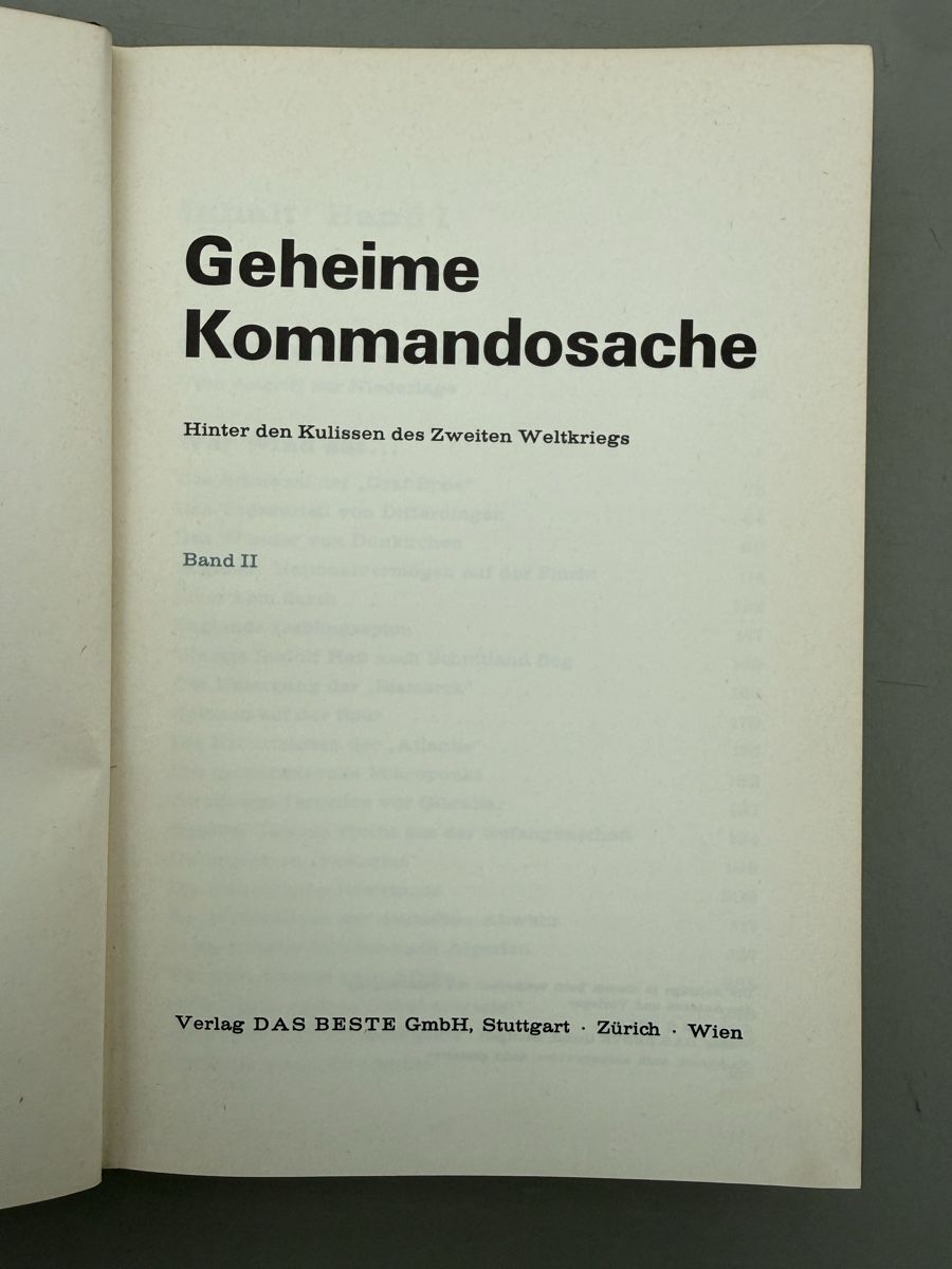 Libri: Geheime Kommandosache,Weltkrieg – Usato da Birmenstorf AG venduto da Pat_roll 1