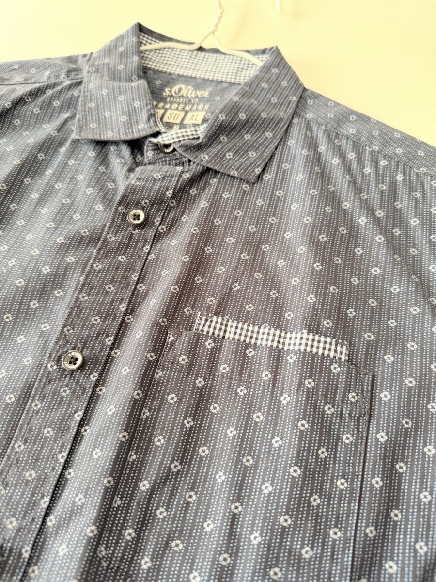 S.Oliver Camicie: S.Oliver Hemd kurzarm Gr. M Slim Fit – Nuovo (secondo la descrizione) da Fraubrunnen venduto da 5baechers 2
