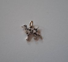 Dodo pomellato ciondolo Dalmata oro bianco 18K diamanti