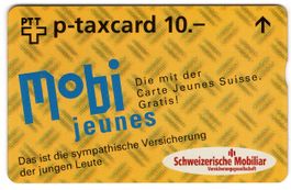 10.- mobi jeunes (de) - seltene FullFace Firmen Taxcard