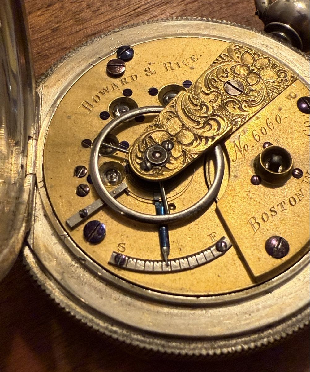 Orologi: Silver pocket watch, E.Howard & C.Rice, #6060, Roxbury, 1858 – Usato da Stäfa venduto da Uhrenthusiast 7