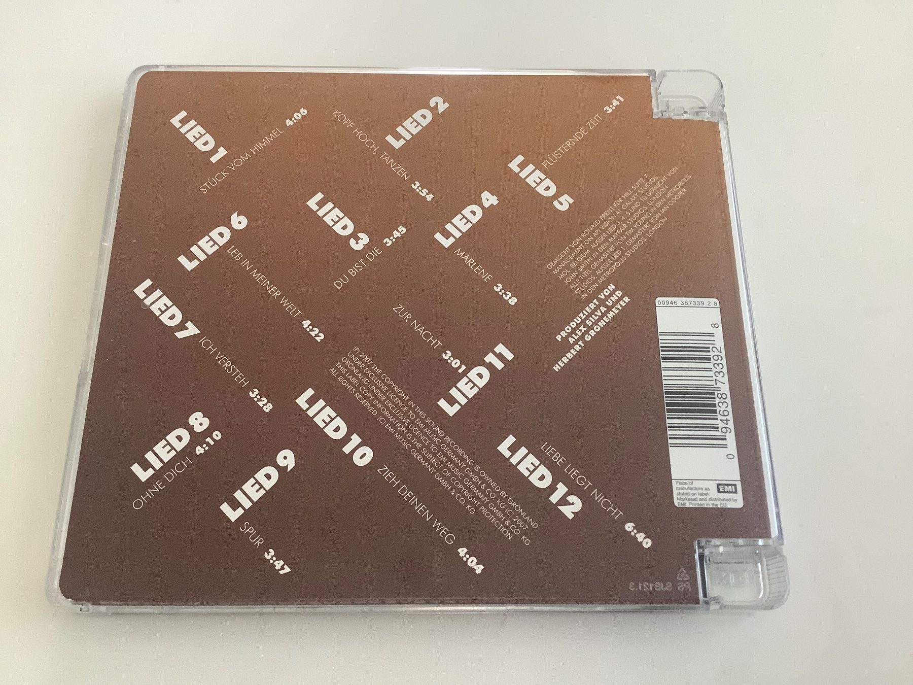 CD: Grönemeyer / zwölf / 2007 – Usato da Dübendorf venduto da Shreck 1