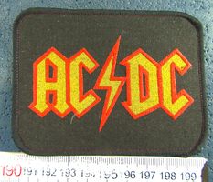 AC/DC MUSIC PATCH AUFNÄHER OHNE LEIM VINTAGE