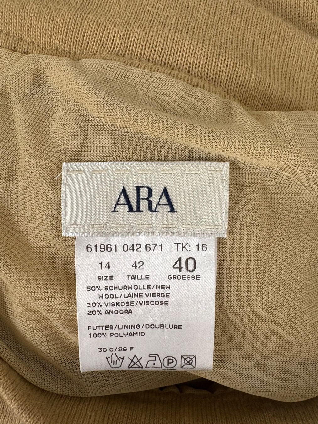 Röcke: ARA knielanger Rock Gr. 40 beige Wolle Angora – Neu (gemäss Beschreibung) aus Regensdorf von secondchancefashion 4