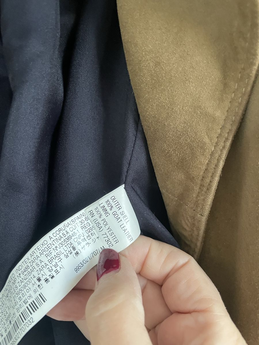 Zara Giacche: Zara Basic Wildleder Jacke, Top Zustand, Grösse M – Nuovo (secondo la descrizione) da Kilchberg ZH venduto da wolken03 3
