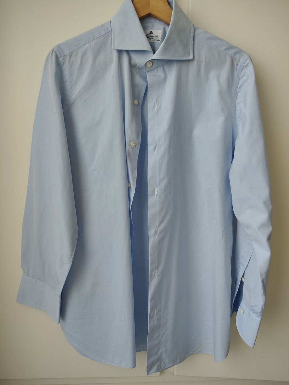 Finamore Hemden: Light Blue Finamore Cotton Shirt 40 – Gebraucht aus Dübendorf von GrimesA