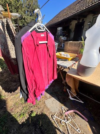 Damart Seidenweiche Cupro-Bluse Himbeerrot – Gr. 40 (M) fli