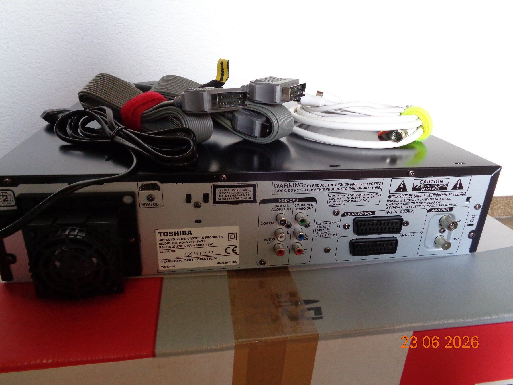 Toshiba Lettore multimediale & Streamer: Toshiba HDD/VCR/DVD Recorder – Usato da Wiesendangen venduto da Gullfoss 4