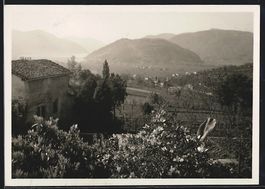 Neggio, Ausblick vom Garten der Pension 