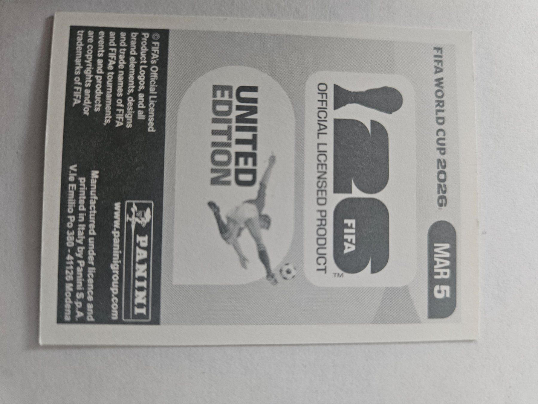 Panini Carte collezionabili: MAR 5 – Usato da Würenlingen venduto da Dinli 1