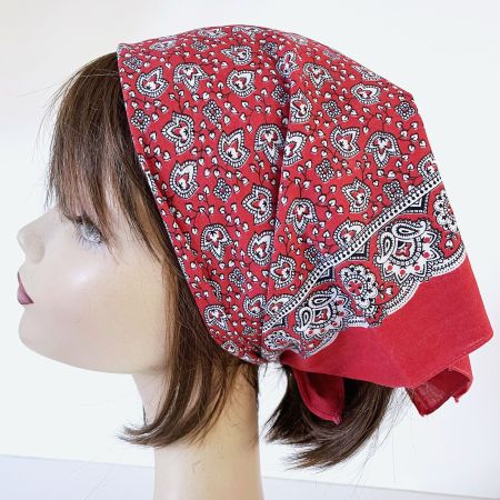 Glarner Tüechli Bandana Halstuch Paisleybordüre VINTAGE 50s
