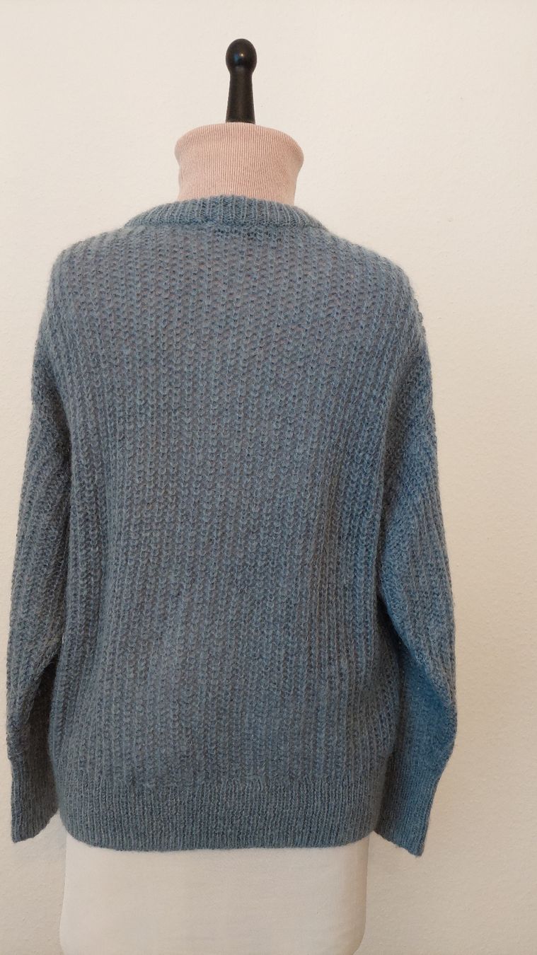 Hallhuber Maglioni & Felpe: Hallhuber Strickpullover, hellblau/grau. Gr. S – Usato da Gwatt (Thun) venduto da Letzte-Chance 3