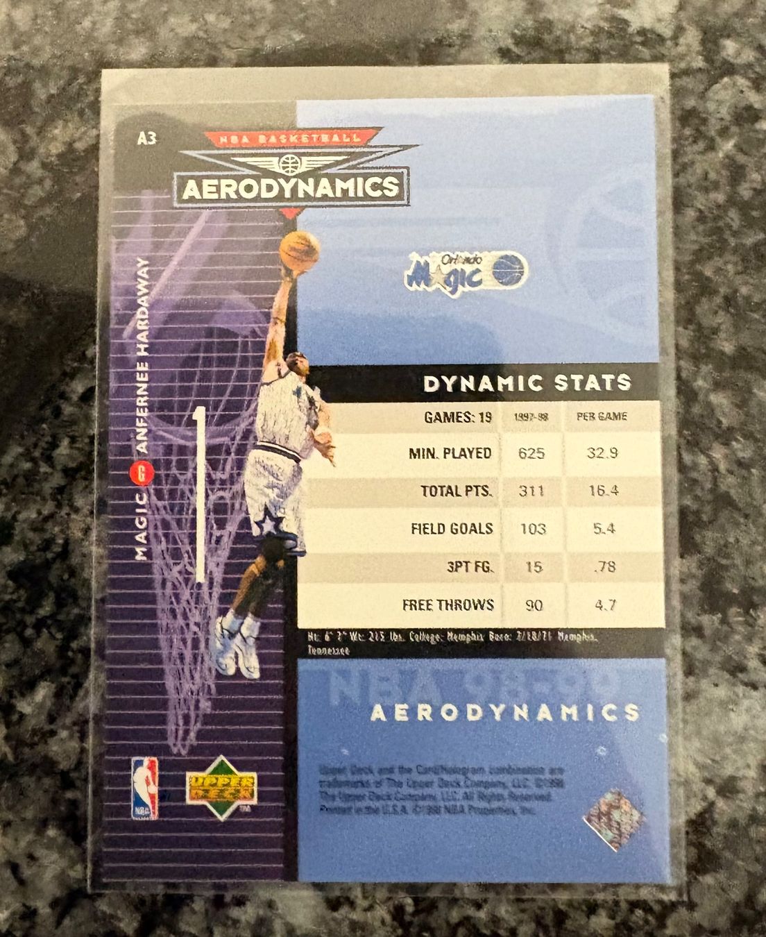 Nba Cartes à collectionner: NBA Anfernee Hardaway Upper Deck Aerodynamics – Neuf (Voir description) à Muttenz par joba23 1