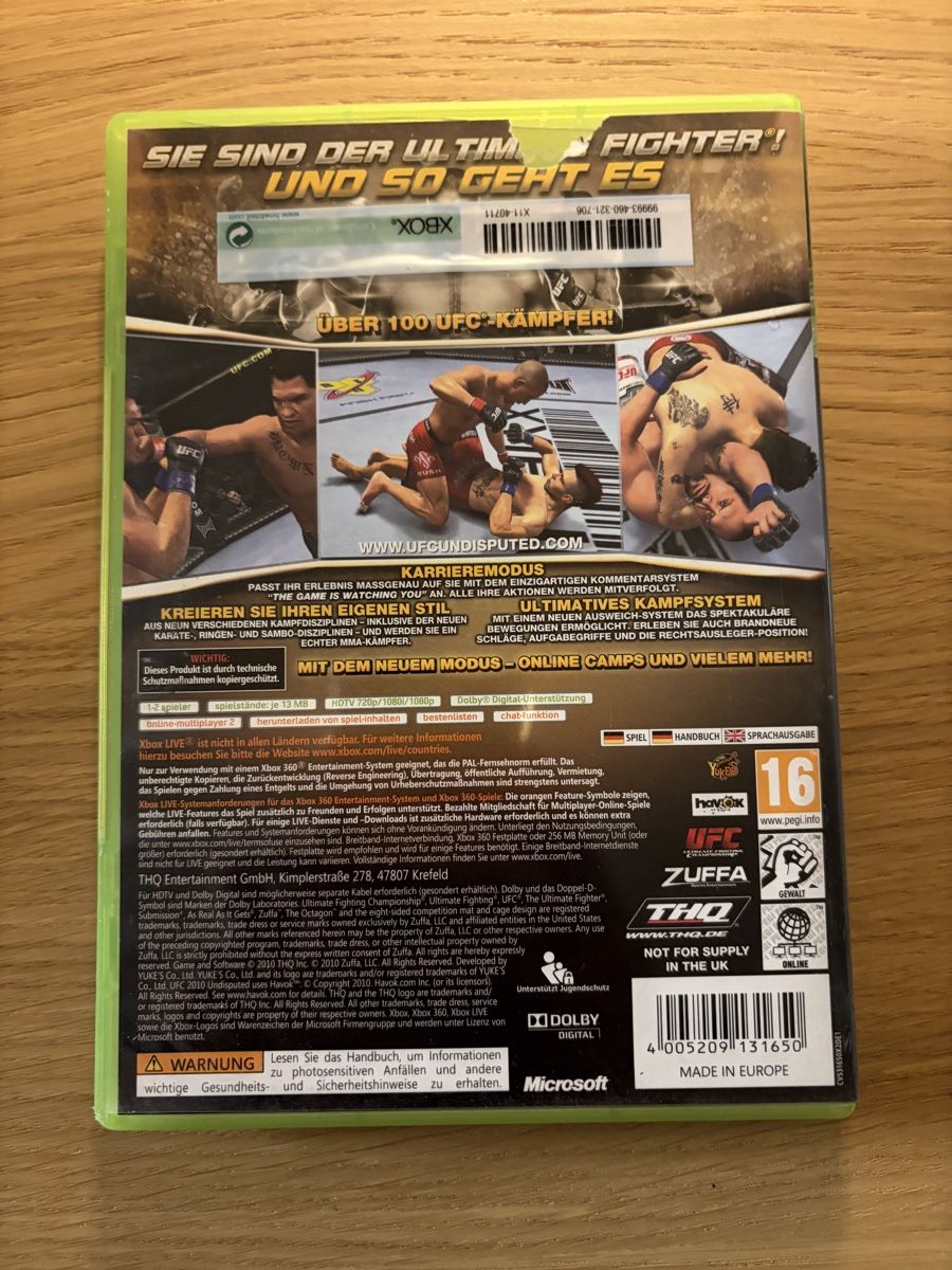 Microsoft Giochi: UFC Undisputed 2010 - Xbox 360 – Usato da Pully venduto da FunkyGames 1