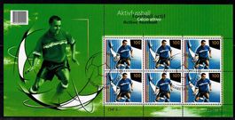 2008 Kleinbogen "Aktivfussball" Nr. 1265 mit ET-ʘ