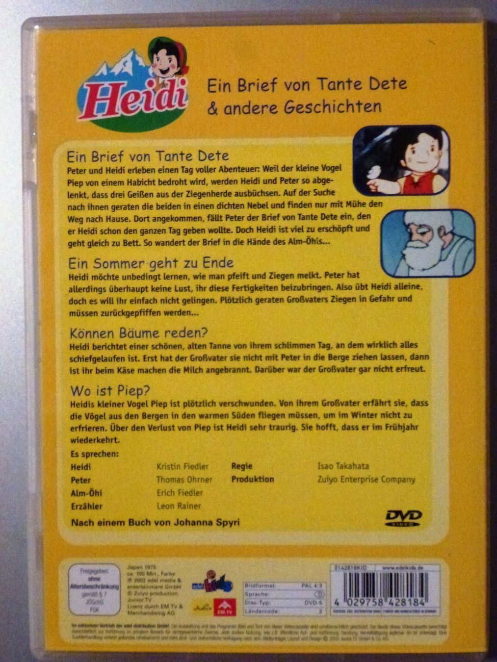 Tutti i DVDs: Heidi - Folge 2 (DVD) RAR!!!!!!!!!!!!!!! – Usato da Tübach venduto da JamesStone 1