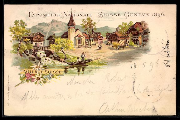 Cartes postales: Litho Geneve, Exposition Nationale Suiss – D'occasion à Berlin par bartko-reher